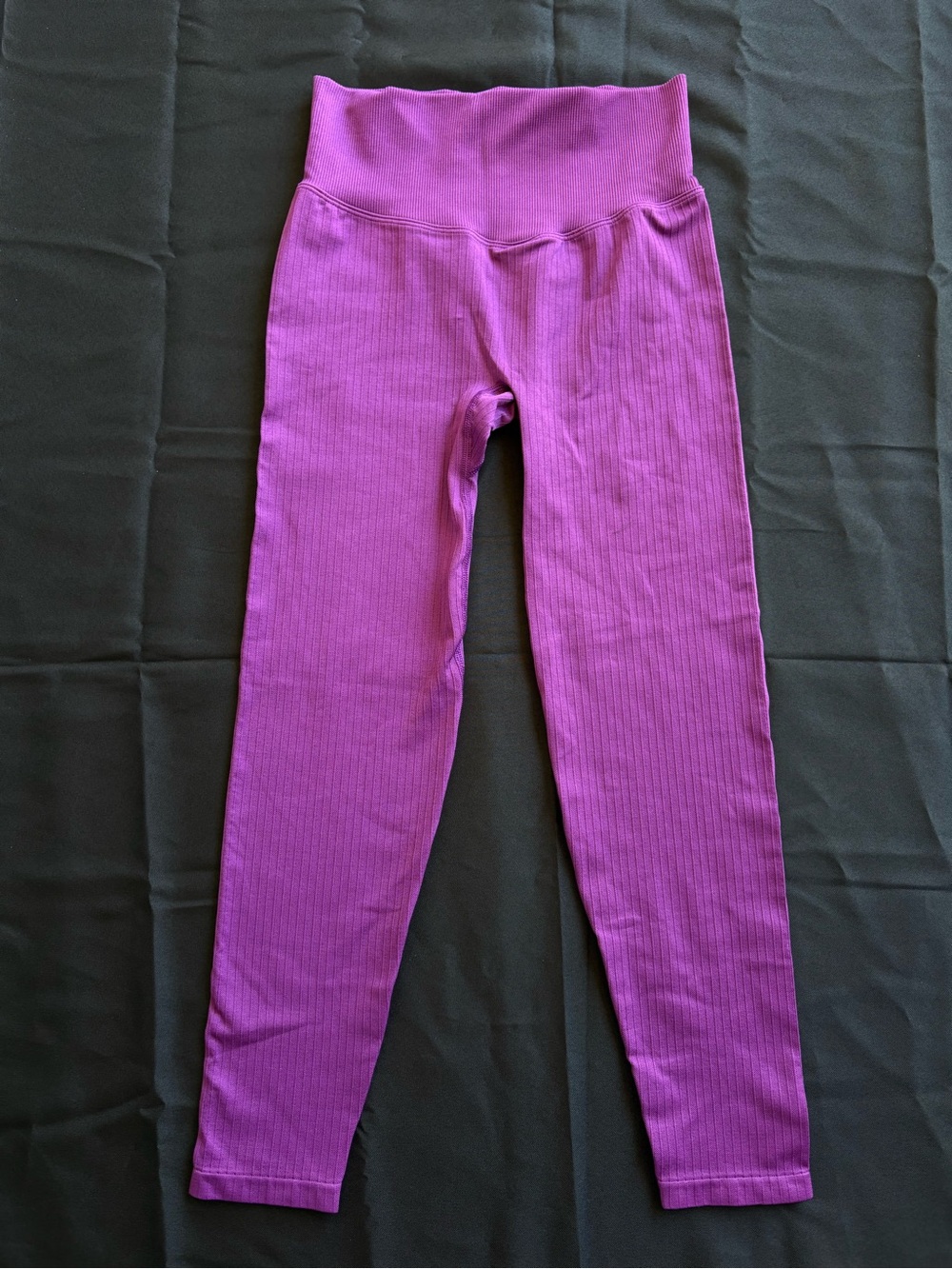 PINK Victoria's Secret Ribbed High-Waist Leggings - Bright Purple